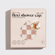 Satin Shower Cap Adjustable Hair Protection Durable Waterproof Cap