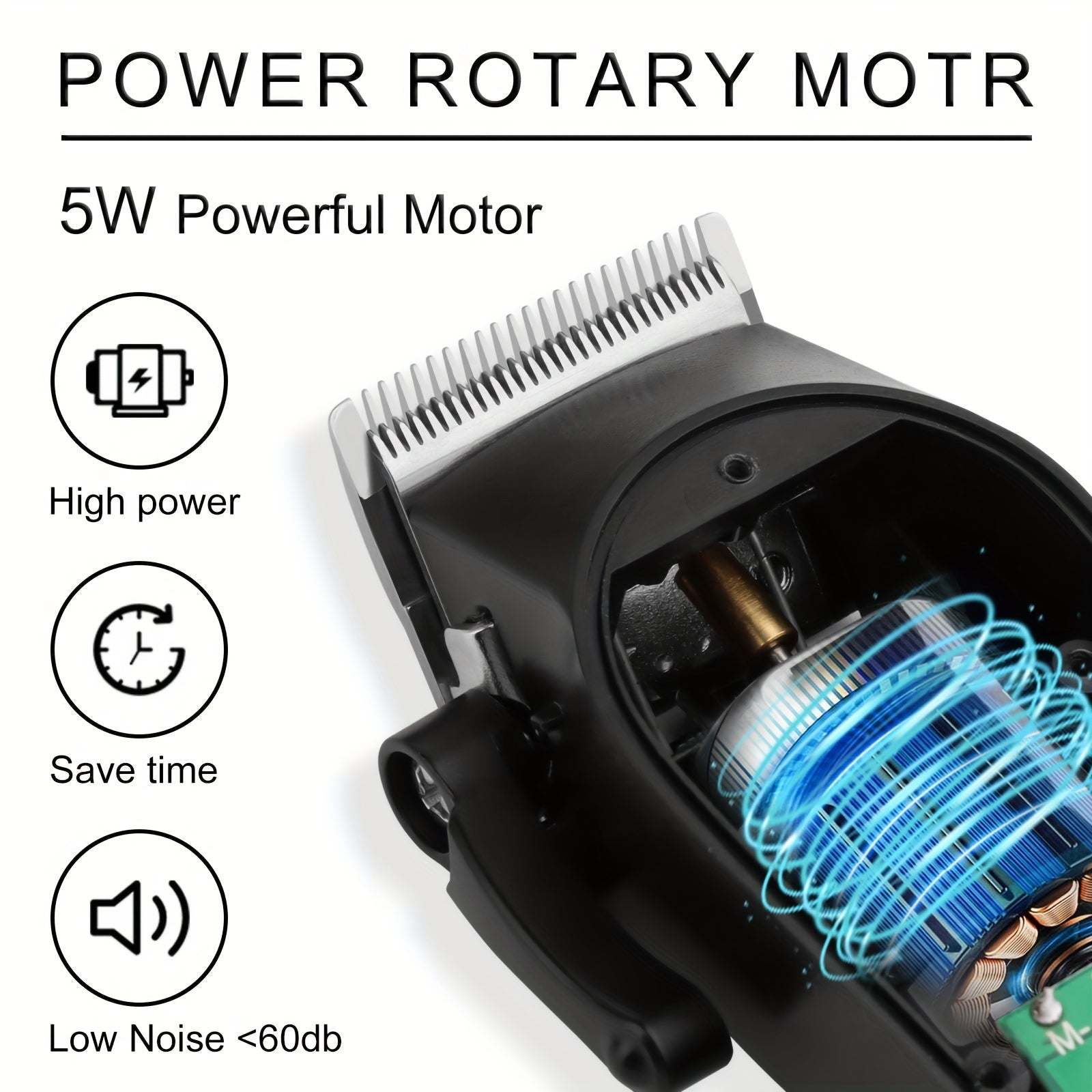 Erkaklar uchun LCD displeyli elektr soch kesish to'plami, T-pichoq, USB orqali zaryadlanadigan, litiy batareya, bir nechta taroq qo'shimchalari - Ideal sovg'a