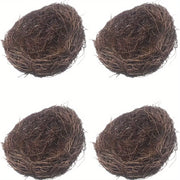 2pcs Handmade Rattan Bird Nests for Garden Decor Suitable for Bird Species