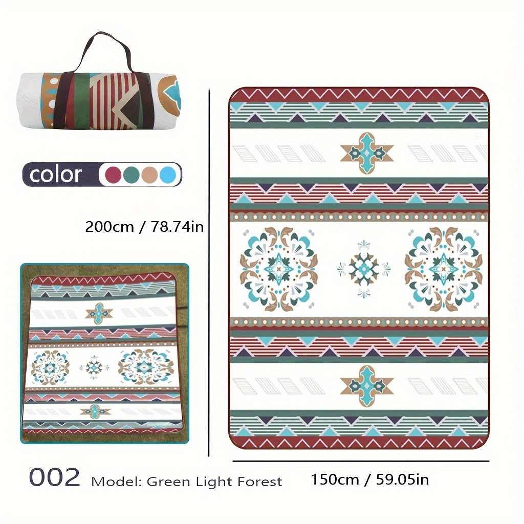 Ko'p maqsadli ochiq maydonda foydalanish uchun ko'rpa - lagerda, plyajda, pikniklarda, BBQ, piyoda sayohat va sayohat uchun.