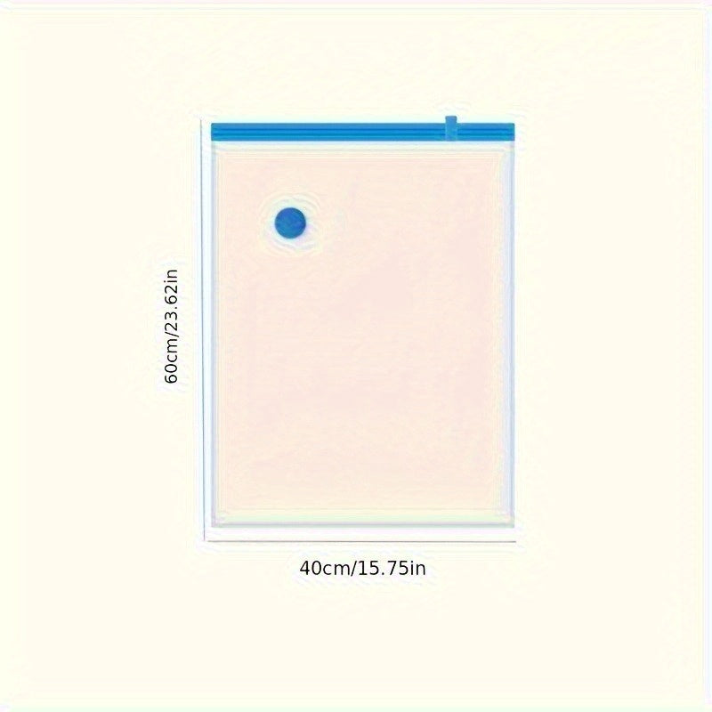 Extra Large Vacuum Storage Bags with Manual Pump 101.6cm x 152.4cm Heavy-Duty Compression for Clothes and Bedding