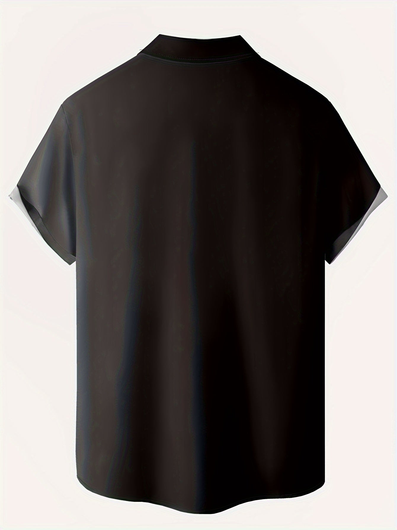 HANZUNPIN erkaklar uchun katta o'lchamdagi ko'ylak, 3D bosma, ko'krak cho'ntagi, yengil yaka, polyester, oddiy moslashuv, tugmachali yopish.