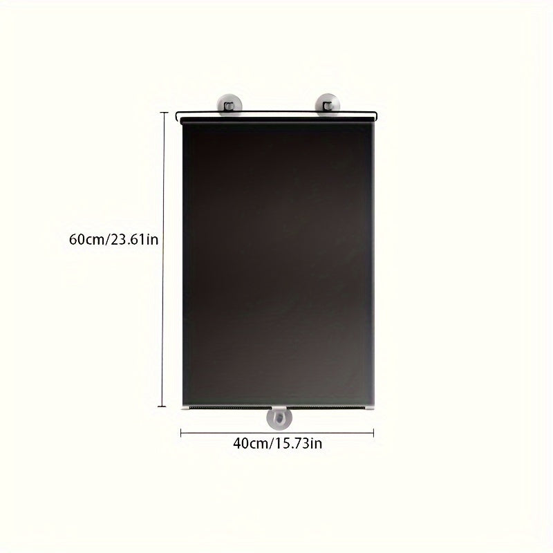 Persianas enrollables de instalación sin taladro, cortinas retráctiles para bloquear la luz y UV, para oficina, cocina, balcón