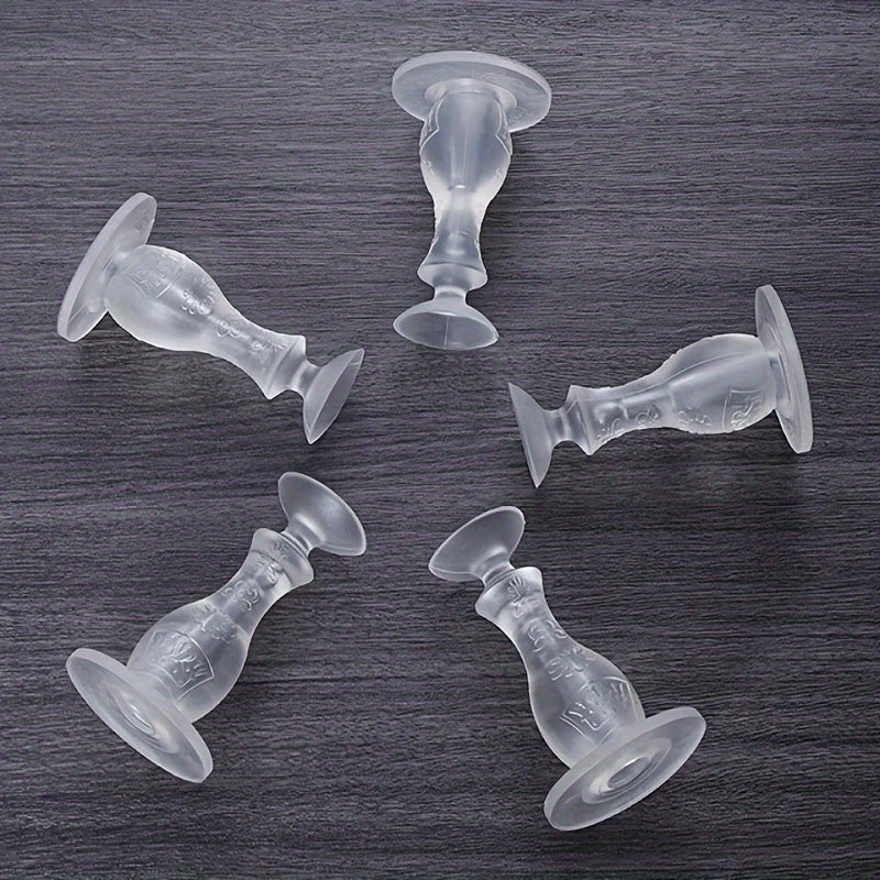 5 силиконовых антиколлизийных дверных упоров для предотвращения шума и повреждений.