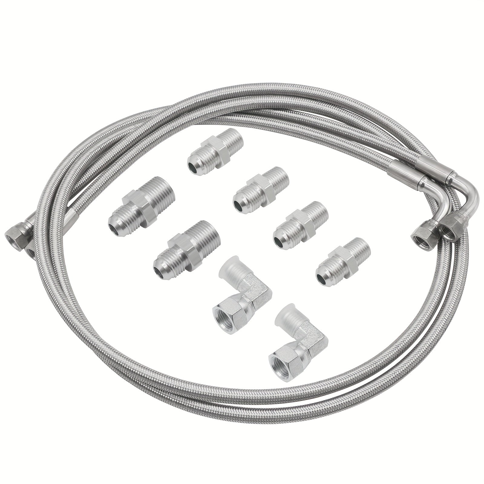 Шланг для охлаждения трансмиссии из нержавеющей стали с плетением 177,8 см, подходит для 4L60E и Ford C6