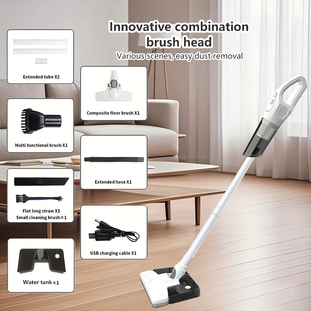 Kuchli ko'p maqsadli avtomobil changyutgichi, kuchli so'rish quvvati, suv tanki va aksessuarlar bilan. USB orqali zaryadlanadi, 60dB ovoz balandligi, uy va avtomobil tozalash uchun ideal. ABS materialidan tayyorlangan.