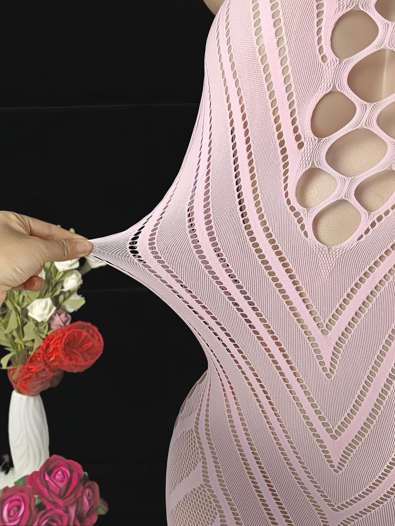 Women Plus Size Satin Halter Neck Cutout Sexy Dress