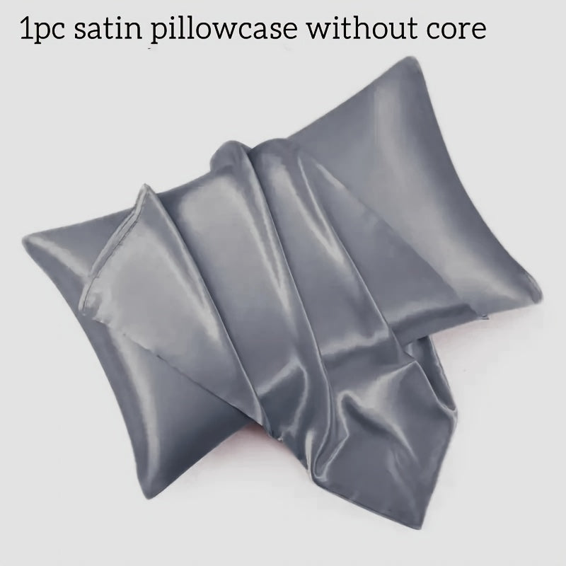 Satin Pillowcase for Home Comfort with Envelope Closure Soft Skin Friendly