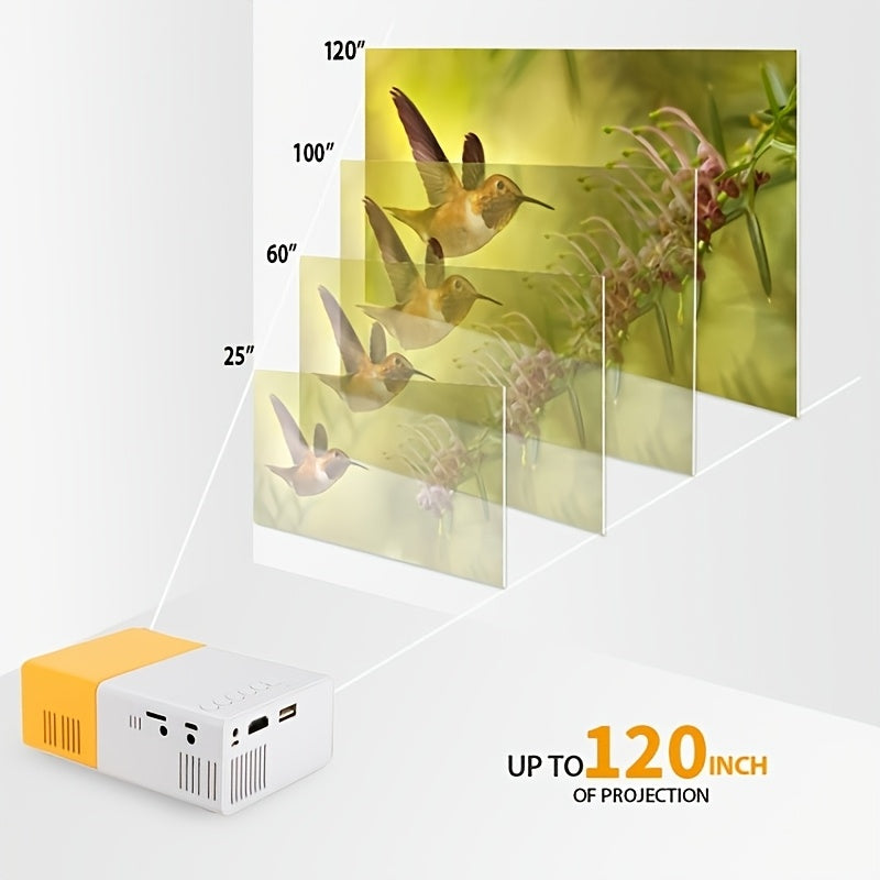 Мини HD-проектор для дошкольного образования детей USB LCD динамики компактный