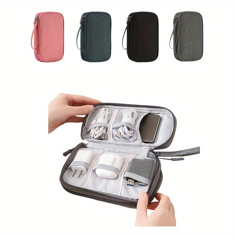 Durable Polyester Electronics Organizer for Cables Power Banks and Headphones