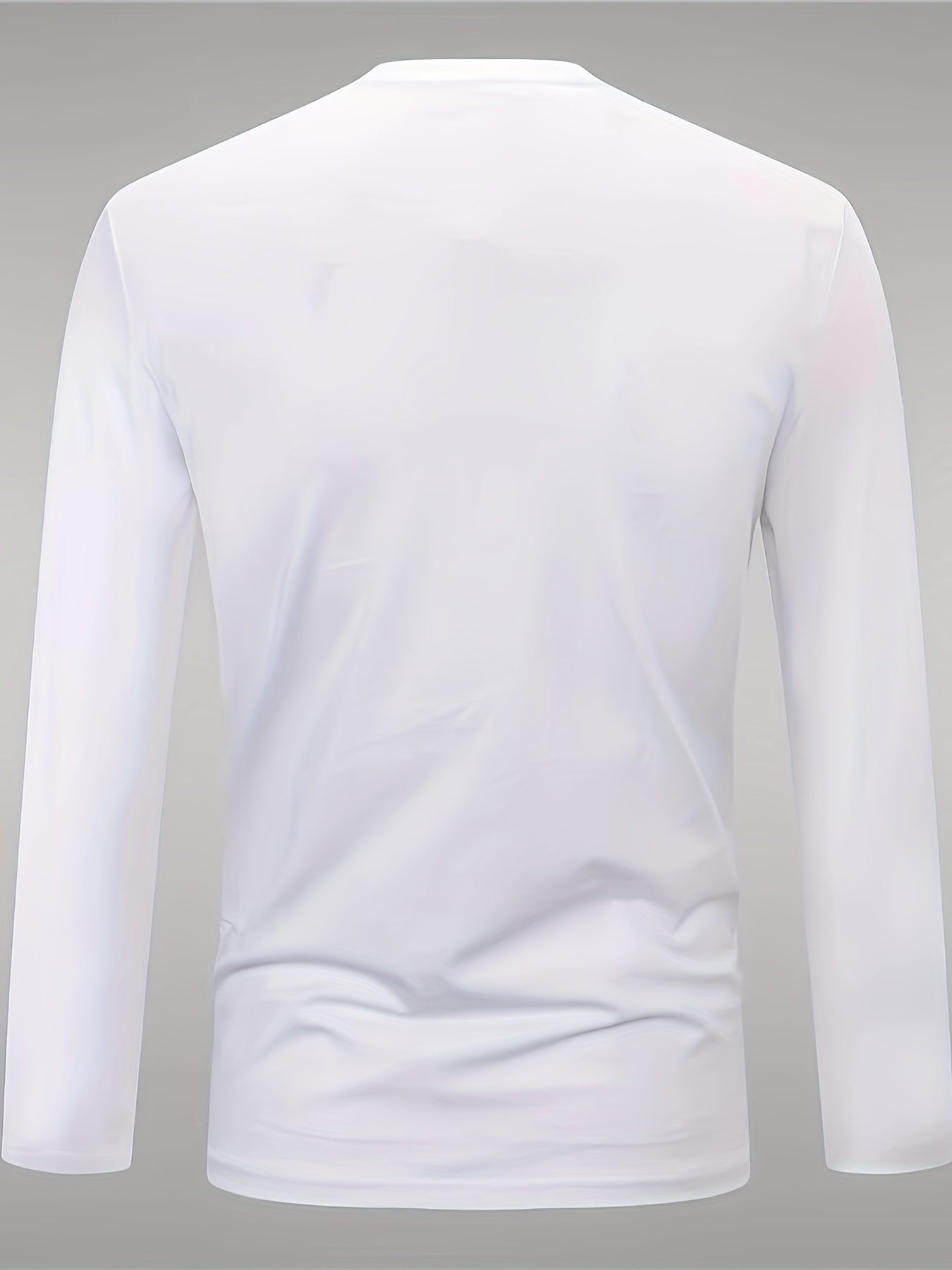 Conjunto de dos camisetas de manga larga para hombre, camisetas casuales de cuello redondo transpirables en azul royal y negro