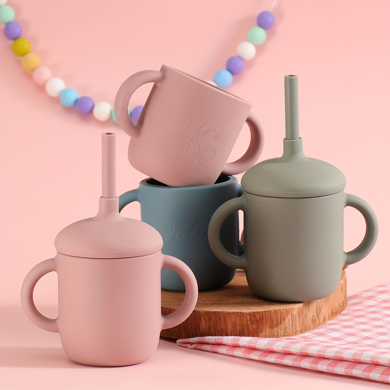 Baby Silicone Water Cup for Babies Learning to Drink 8oz Durable and Safe