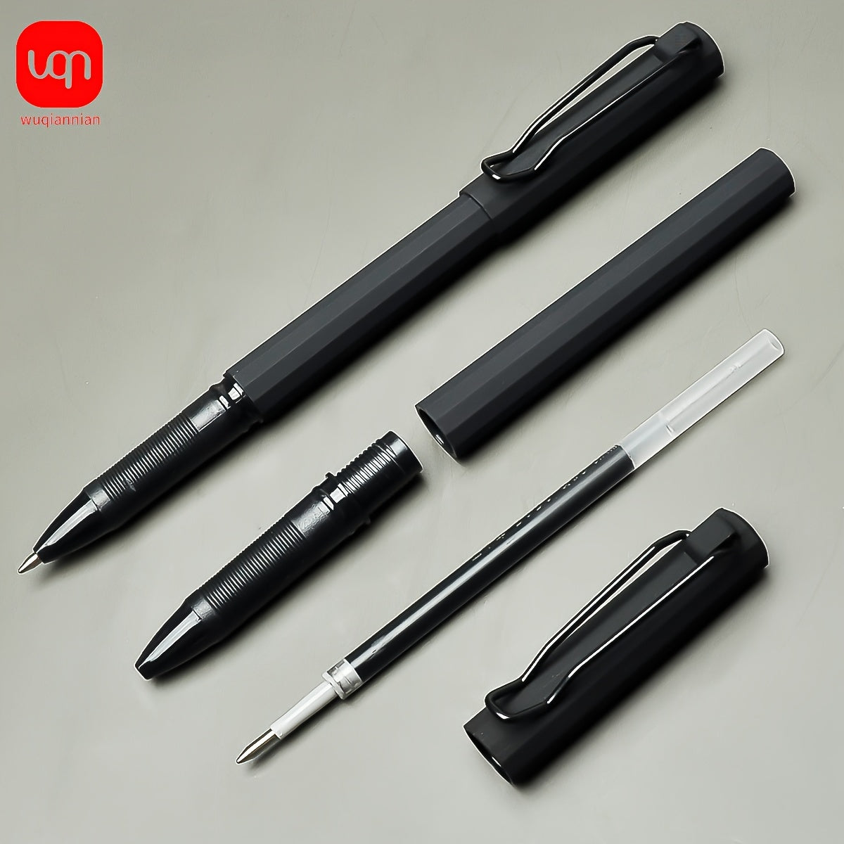 4/8pcs Gel Ink Rollerball Pens 0.7mm Medium Point Quick Drying Ergonomic Black Ink
