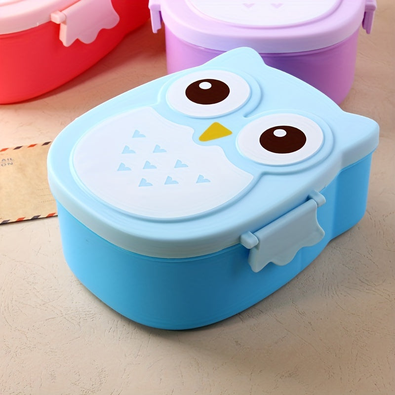 Owl Shaped Lunch Box for Teens and Adults Microwave Safe Leakproof Bento Container
