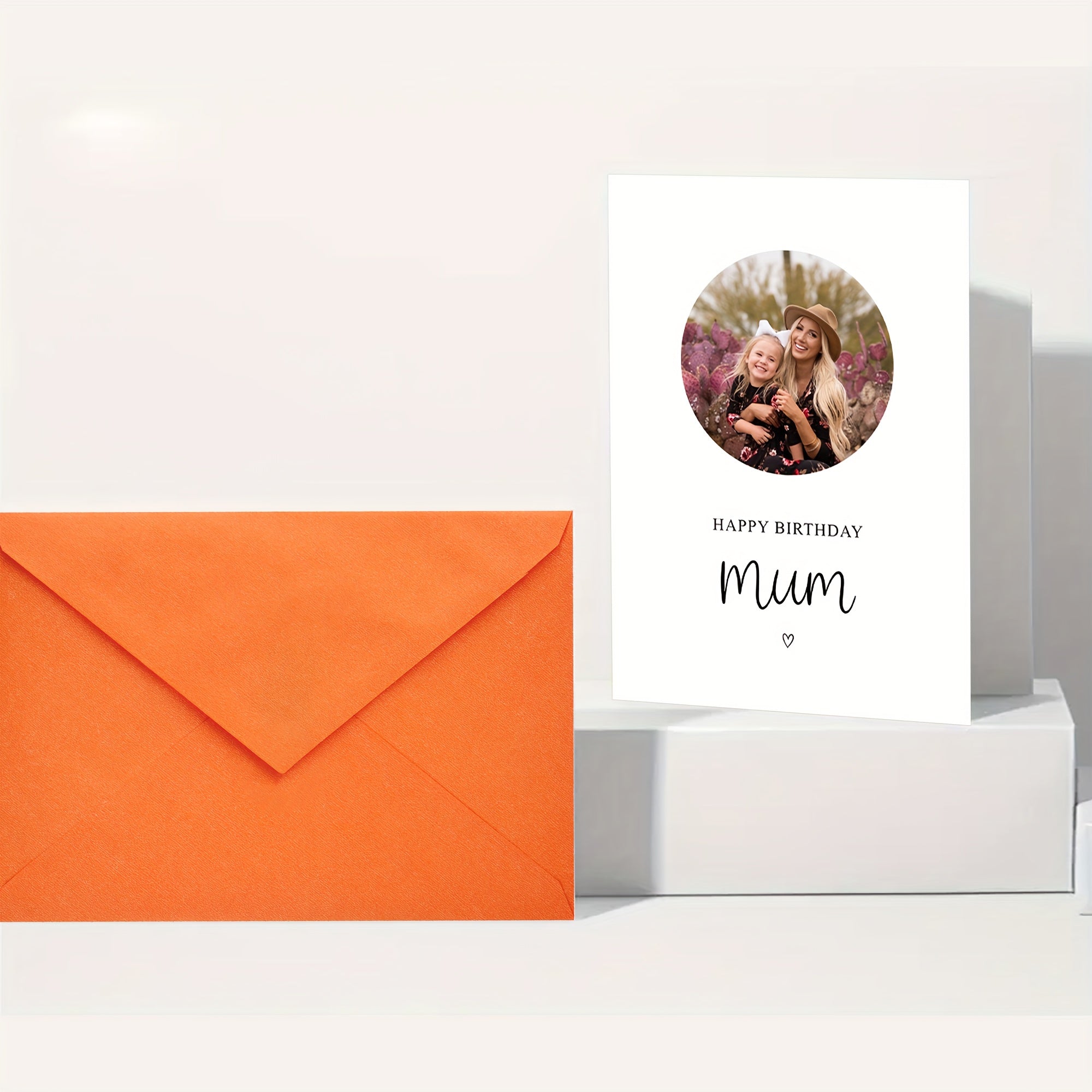 Personalized Birthday Mum Thank You Card with Photo Cute Creative Mother’s Day Gift