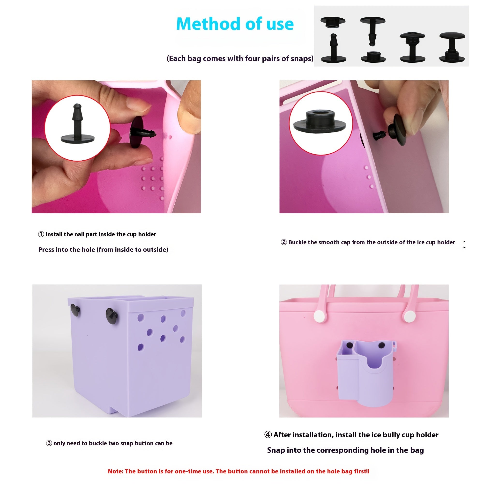 Beach Bag Accessories Water Cup Holder Mobile Phone Storage Bag