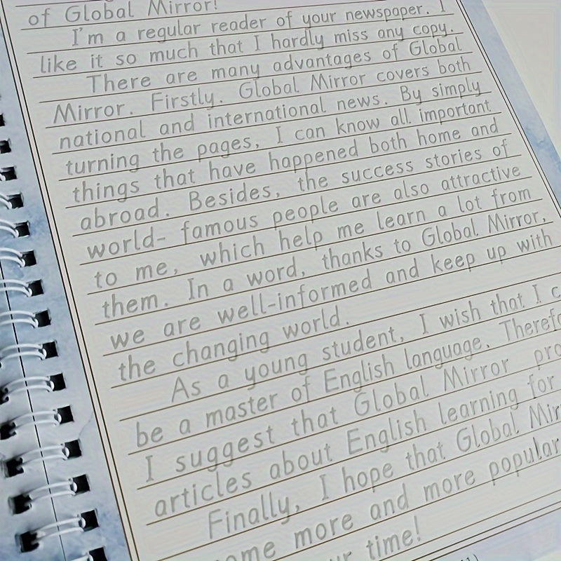 Calligraphy Practice Set for Teens and Adults with Notebook Pen Refills and 3D Groove Holder