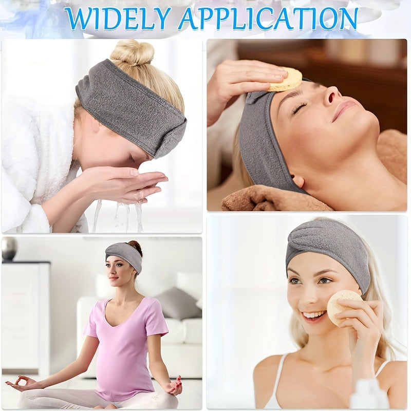 Women's Terrycloth Hair Tie for Washing Face and Makeup Removal