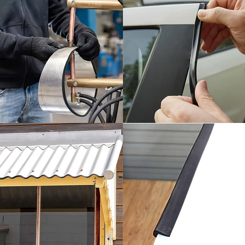 Черный резиновый защитный бортик для дверных краев в форме U, 299,92 см, защита от царапин для автомобилей