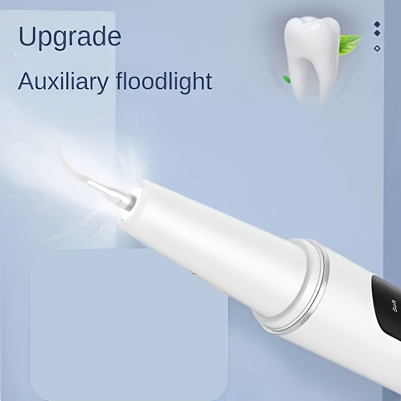 Qayta tiklanadigan tish tozalash komplekti LED chiroq bilan, almashtiriladigan boshlar