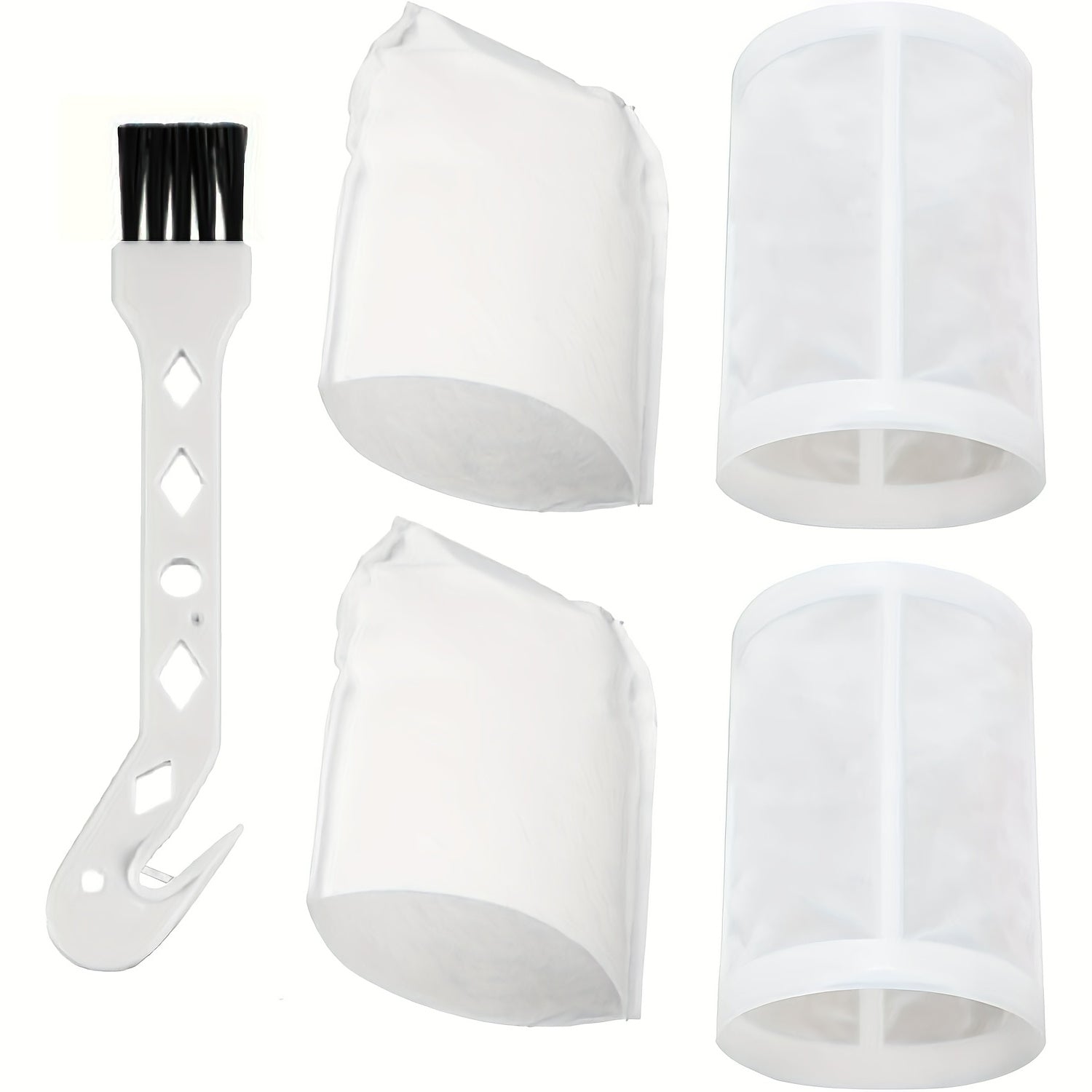 Makita CL100D uchun almashtirish to'plami, ikki changyutgich aksessuarlari, shu jumladan, old filtr komponenti, filtr, ikki old filtr va qush cho'tkasi o'z ichiga oladi.