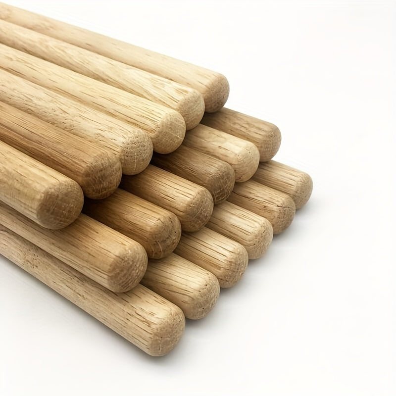 Set of 12 Oak Drumsticks 5A/7A for Jazz Percussion Electronic Drums