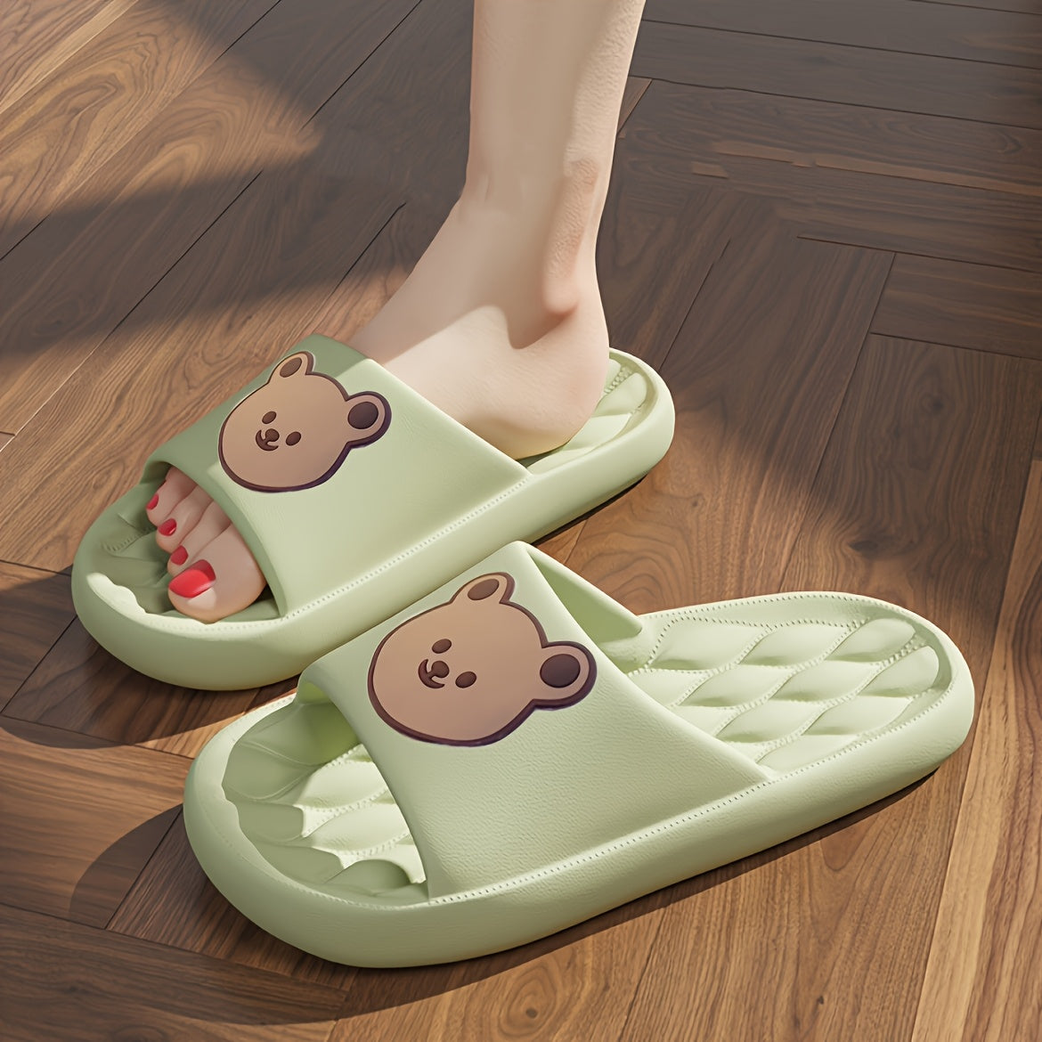 Women's Cloud Slides Casual Slip-On Pillow Shower Shoes