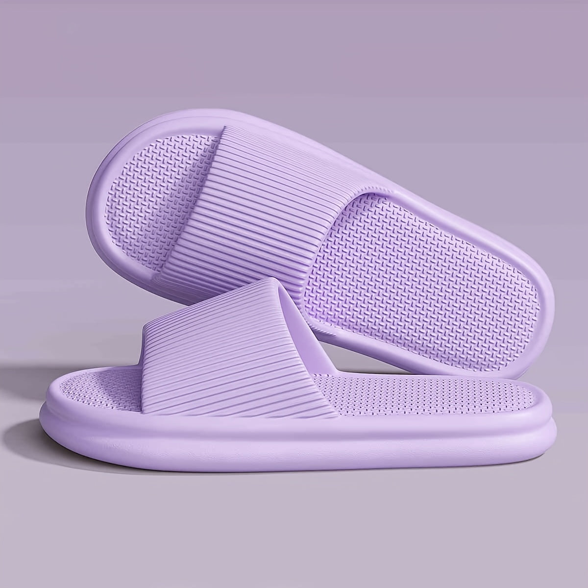 Домашние EVA тапочки для пар, повседневные, легко надевающиеся, с круглым носком, однотонные, унисекс