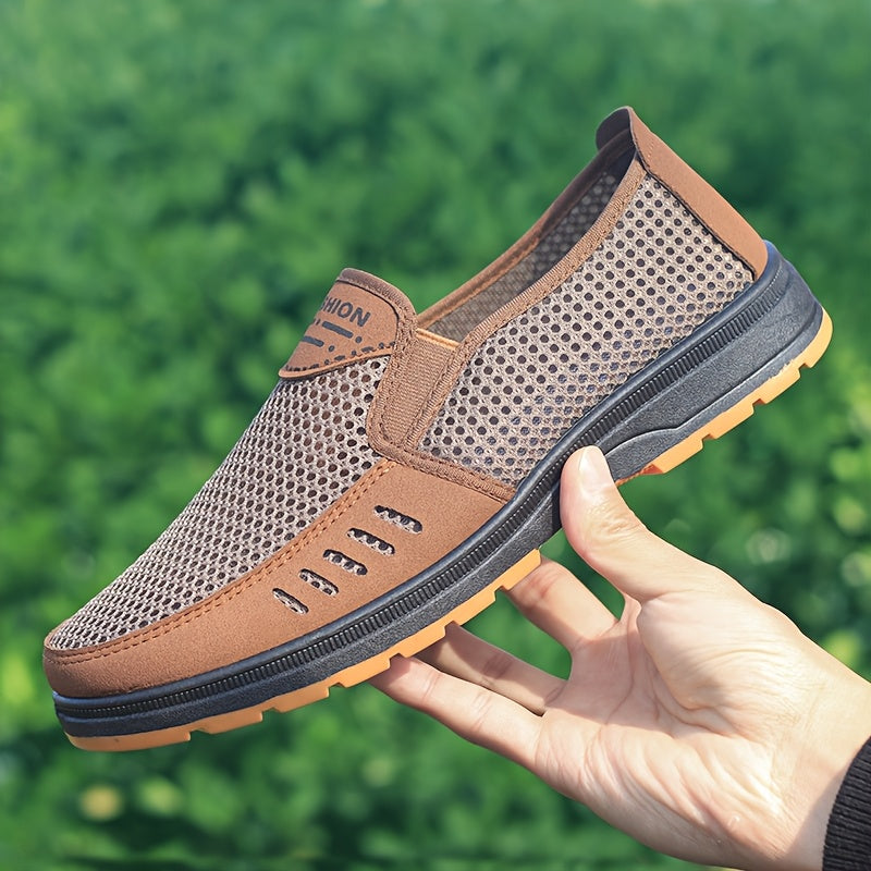 Men's Breathable Slip-On Casual Shoes for Daily Comfort and Minimalist Style