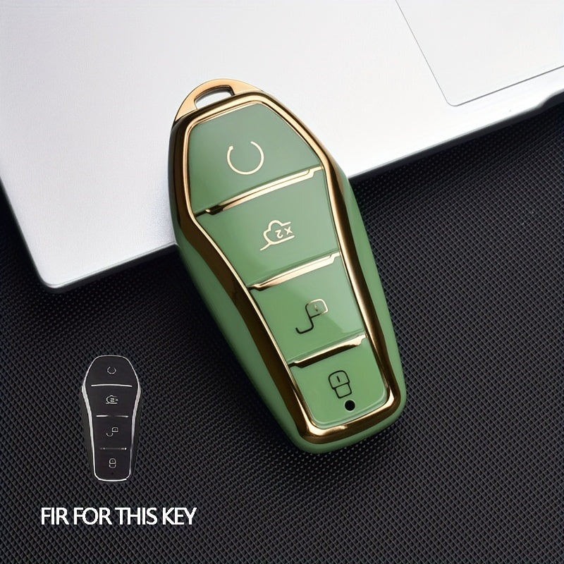 Car Key Cover TPU Durable Anti-Drop Smart Remote Protector for Vehicle