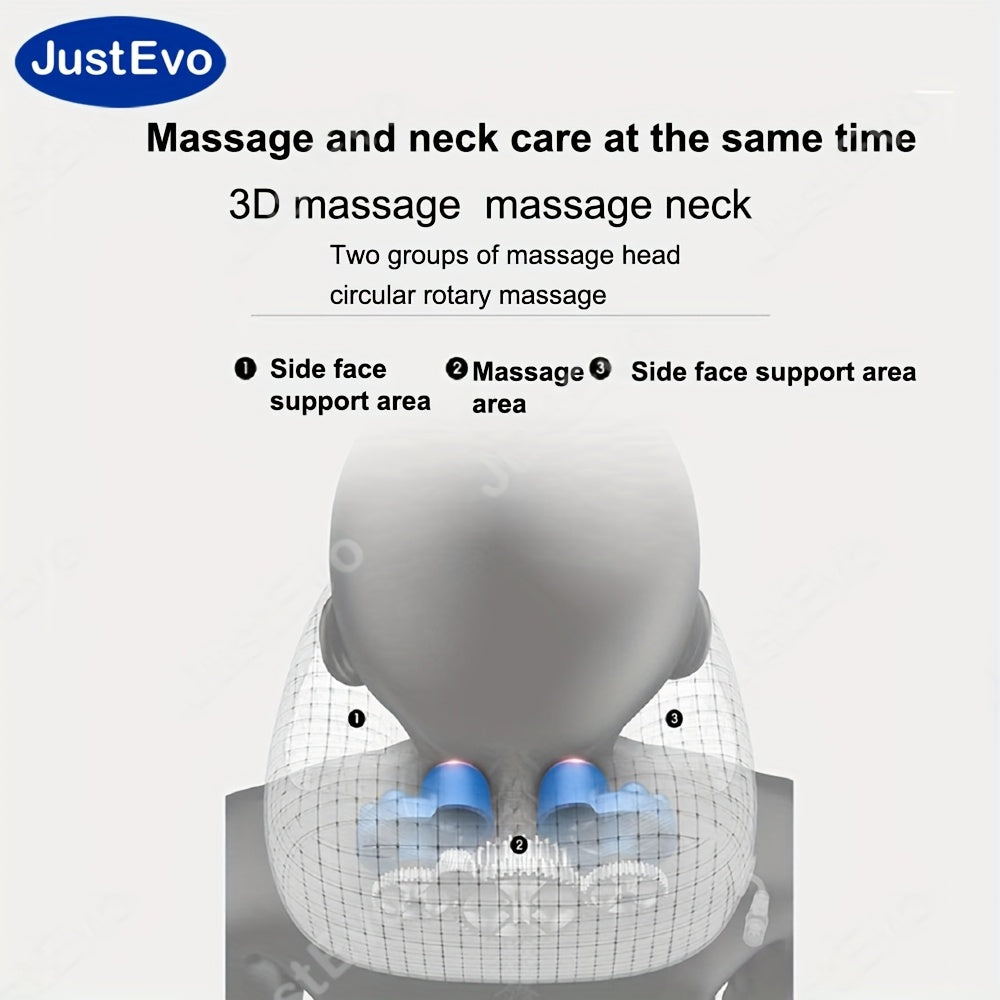 Electric Neck U-Shaped Pillow Massager Rechargeable USB Hypoallergenic for Home Office Travel