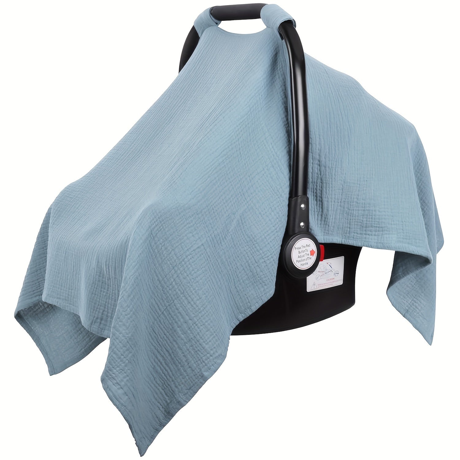 Funda de asiento de coche de muselina para niños y niñas, ligera, transpirable, ajuste universal