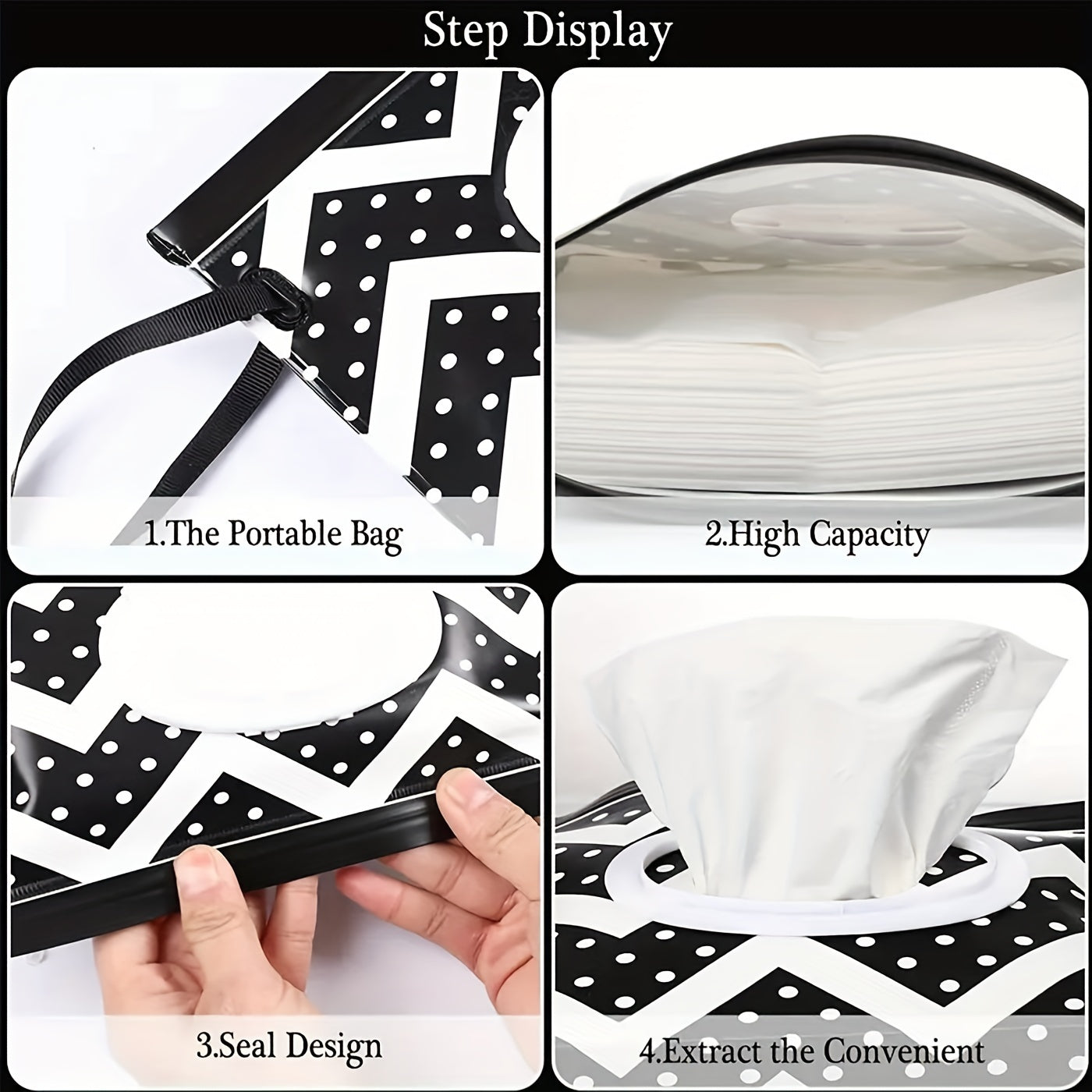 Set of 2 Reusable Wet Wipe Dispenser Containers for Travel and Gifts