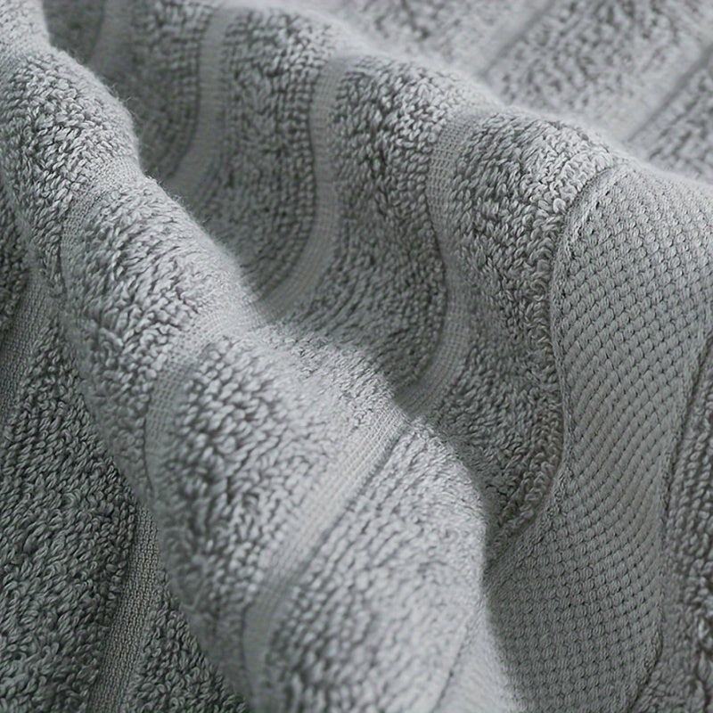 Striped Cotton Washcloth Set 4 Pieces Absorbent Small Towels for Bathroom