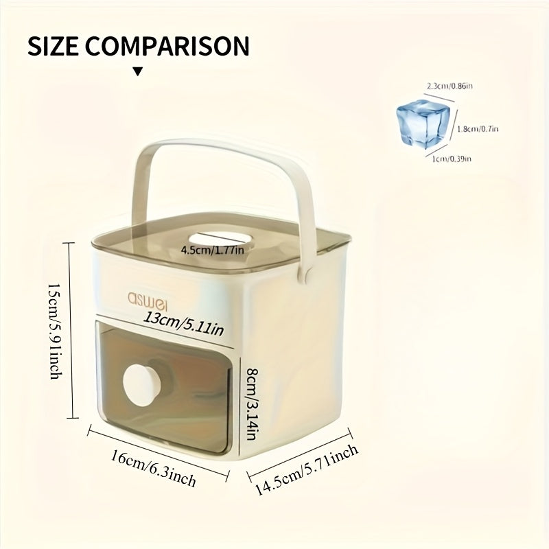 Home Double Layer Ice Maker Countertop Ice Cube Machine Food Grade Safe