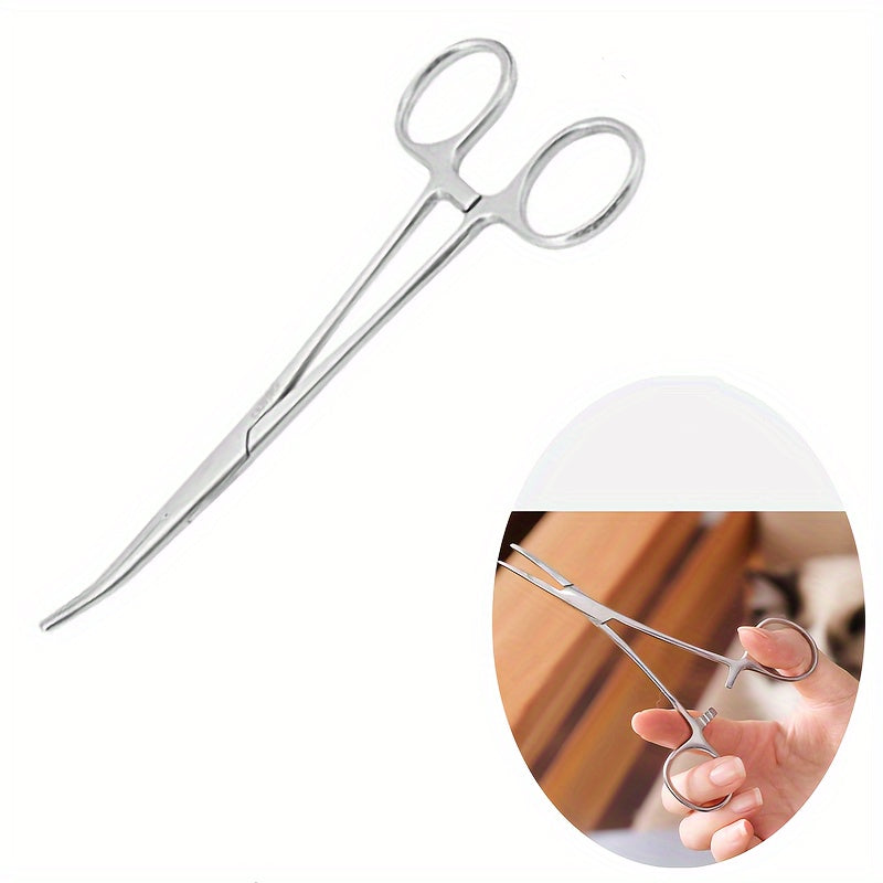 Alicates de acero inoxidable de bloqueo automático para cuidado de mascotas, bricolaje y manualidades ergonómicas