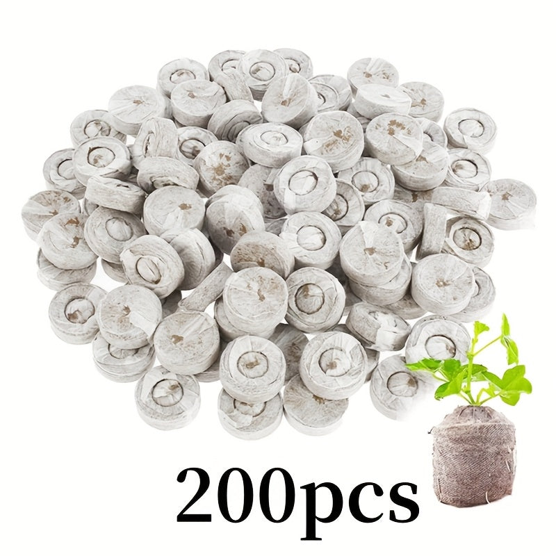 Compressed Peat Particle Fiber for Plant Growth Seedling Medium 50/100/200pcs