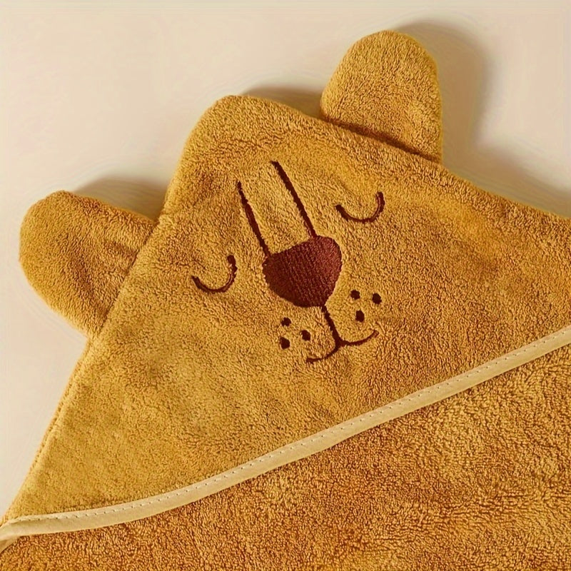 Kids Hooded Bath Towels Set Soft Cotton for Beach Bathroom Travel 2 Pack