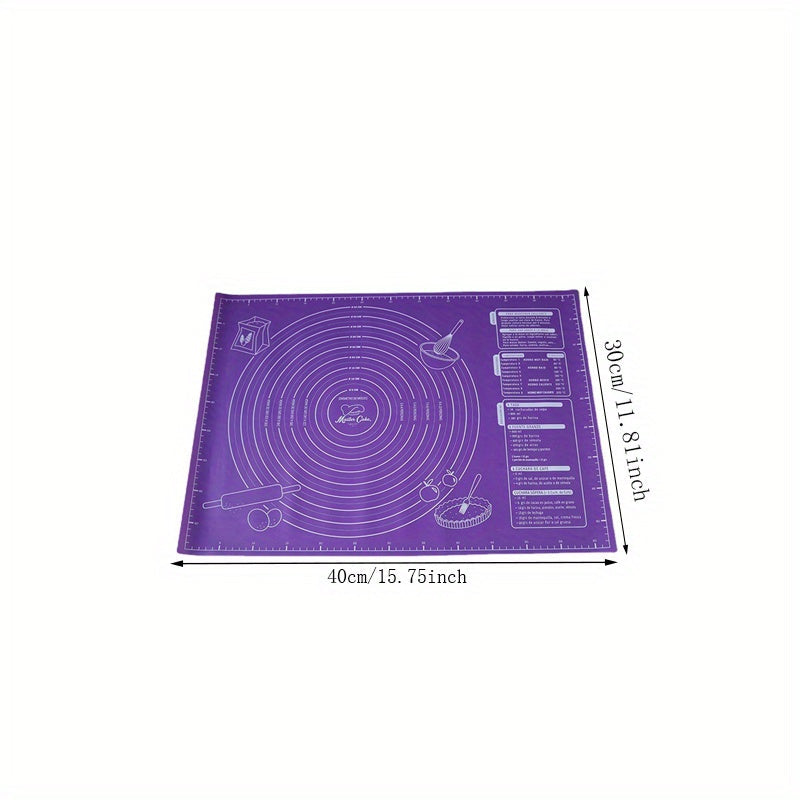Baking Mat with Measurements Non-Stick Rolling Pastry Dough Table Sheet
