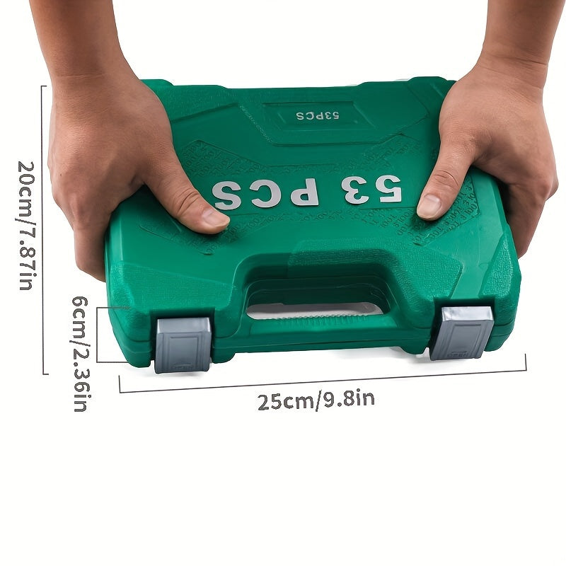 Auto Repair Tool Set 53pcs Hand Tools Kit for Car Maintenance and Machine Repair