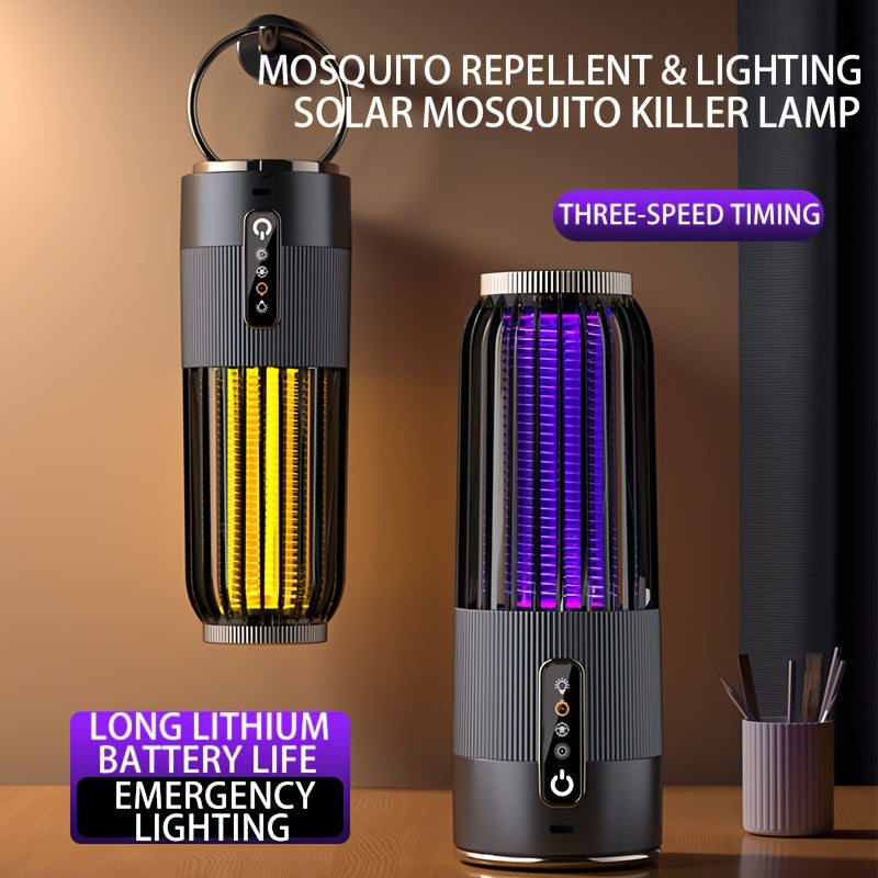 Solar Mosquito Killer Lamp with USB and Solar Charging for Indoor Outdoor