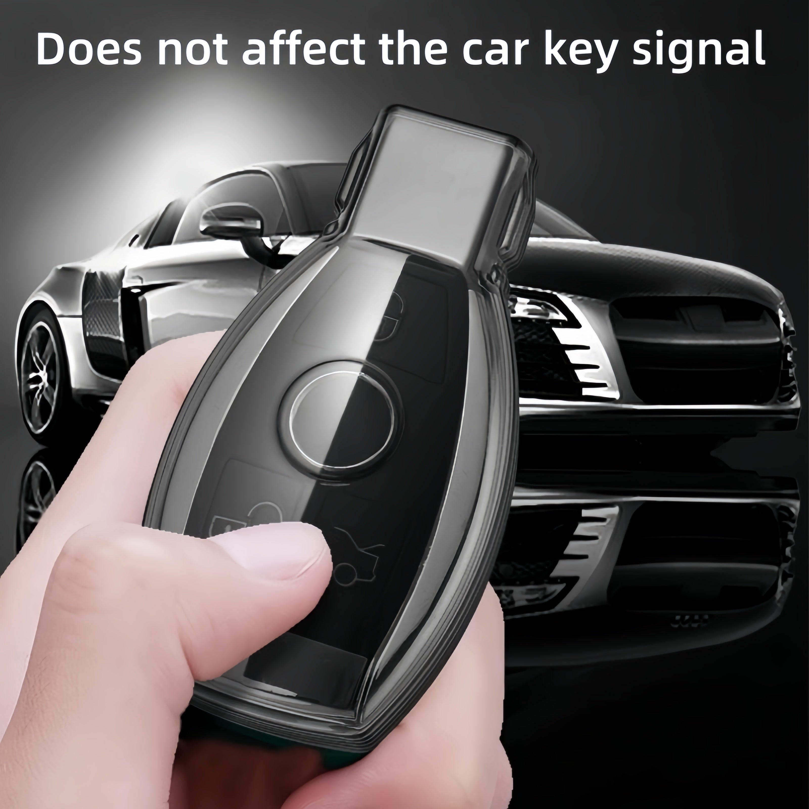 Unisex TPU kalitfob qopqog'i elektr avtomobil modellari uchun, yupqa, bardoshli himoya