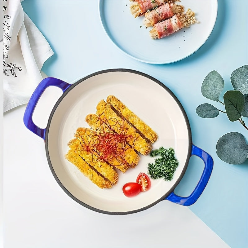 Qotishma po'latdan yasalgan skilet emal bilan qoplangan 19.99 sm ko'p maqsadli pech grill idishlari