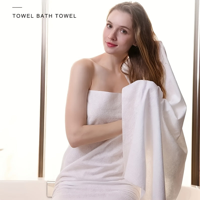 Extra Large Travel Towel 139.7x71.12 cm Cotton Absorbent Geometric Design for Beach Shower Camping