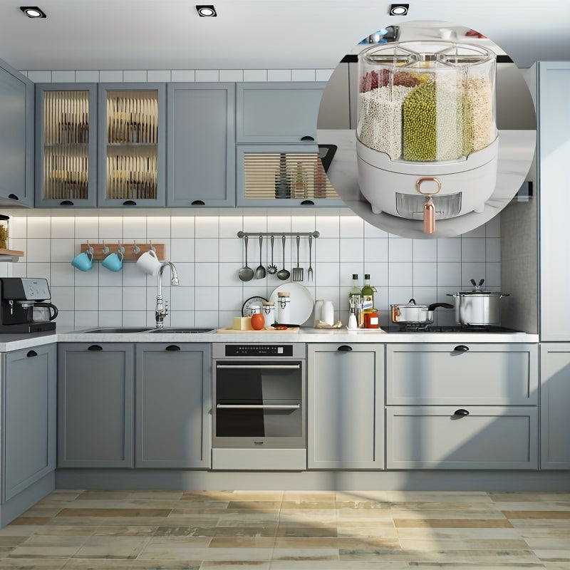 Large Capacity Plastic Grain Storage Container Moisture-Proof Insect-Proof Reusable