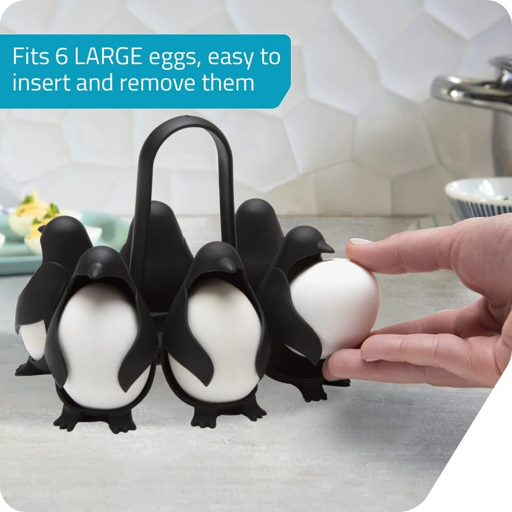 Penguin Egg Rack Holds 6 Eggs for Cooking and Storage Kitchen Accessory