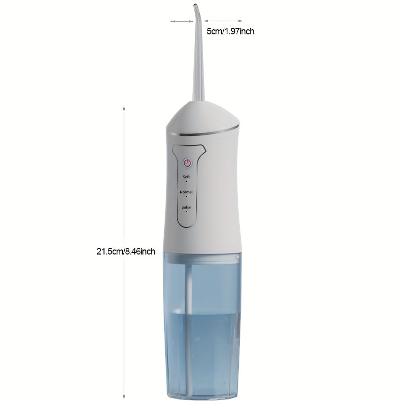 Portable Black USB Rechargeable Water Flosser Electric Oral Irrigator Travel Version