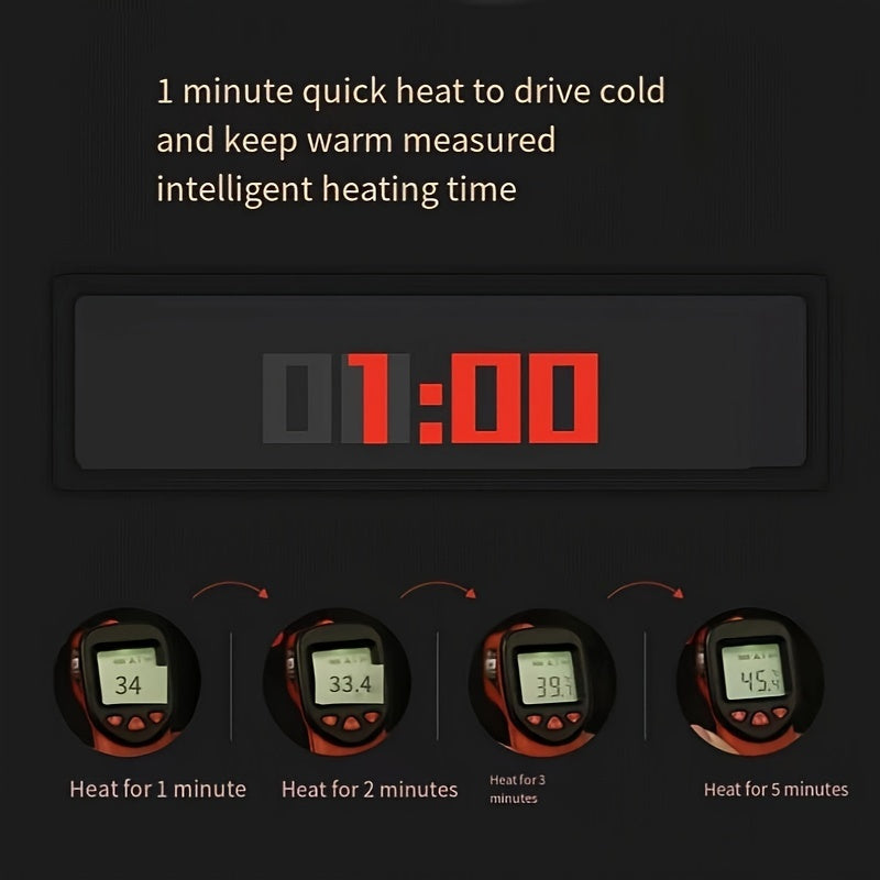 Uniseks isitiladigan qishda kiyiladigan yomgʻirga chidamli elektr tana isitkich uchun ochiq havoda