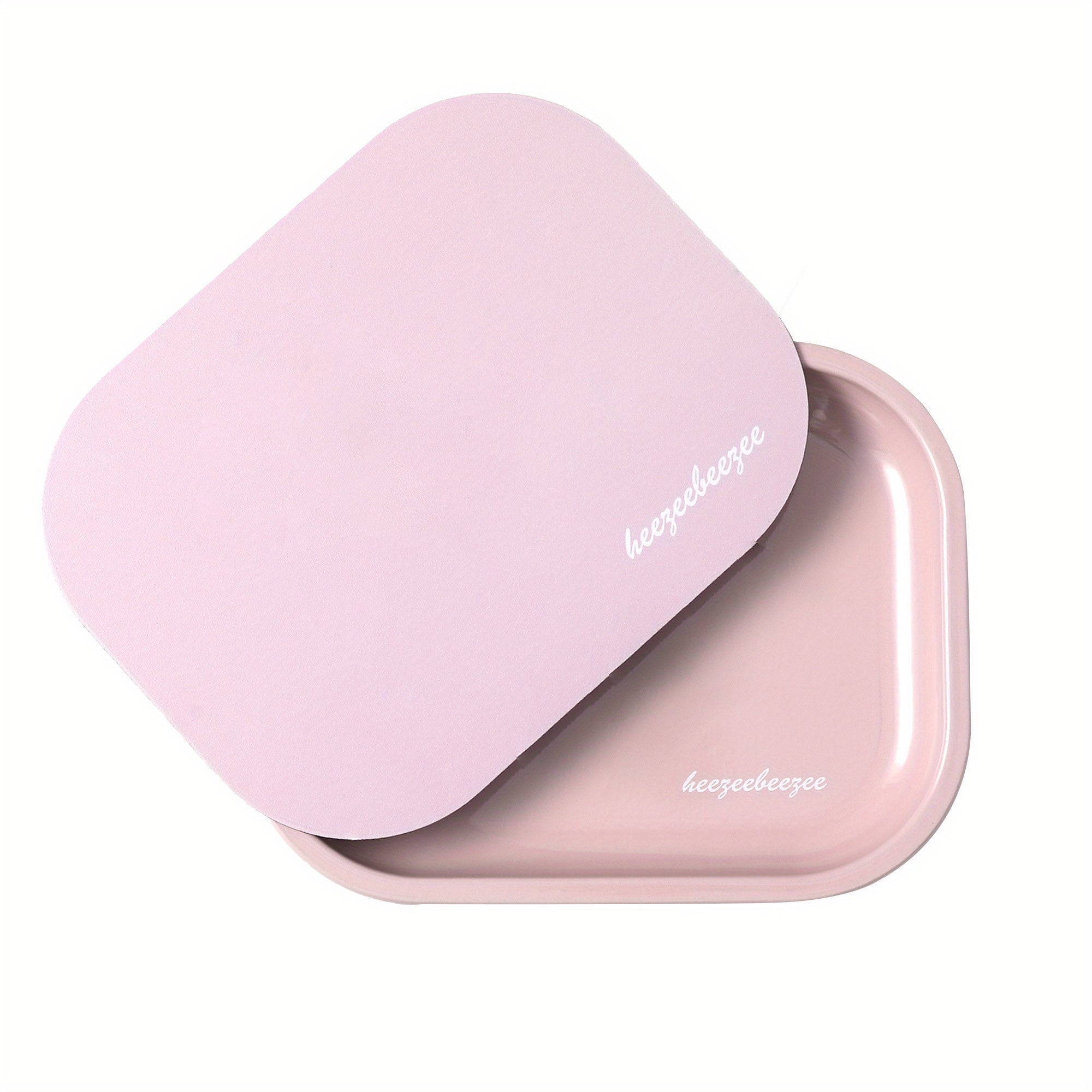 Small Metal Rolling Tray With Magnetic Lid - 17.78cm x 13.97cm Storage