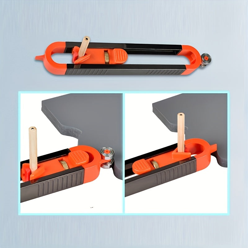 Woodworking Tool Set with Locking Mechanism and Adjustable Ruler for DIY Projects